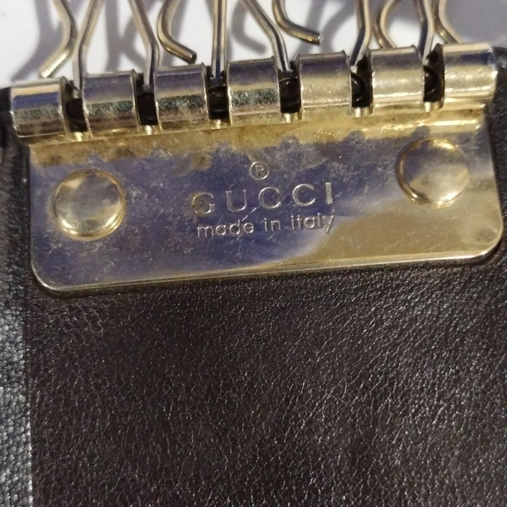 Gucci Women's Guccissima Leather Brown & Gold 6 Keys Case Holder - Accessory - Picture 12 of 13